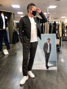 「モノトーン」｜Yamagisiさん（メンズ・172cm）の秋コーディネート