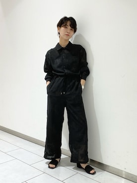 「入園式」｜「アイテム（オールインワン・サロペット）」を使った、Sasakiさん（レディース・155cm）の春コーディネート