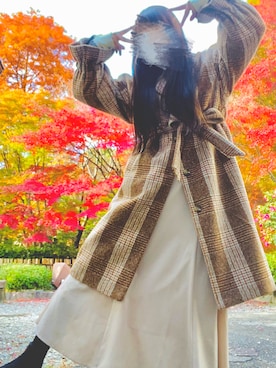 「リブハイネックT」｜mican🍊さん（レディース・162cm）の秋コーディネート