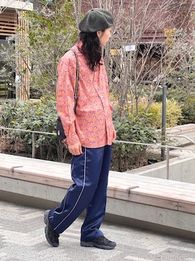 「ALDIES（アールディーズ）のアイテム（ハンチング/ベレー帽）」を使った、しょうたろうさん（メンズ・183cm）の冬コーディネート