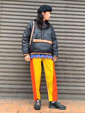 「ALDIES（アールディーズ）のアイテム（その他アウター）」を使った、しょうたろうさん（メンズ・183cm）の冬コーディネート