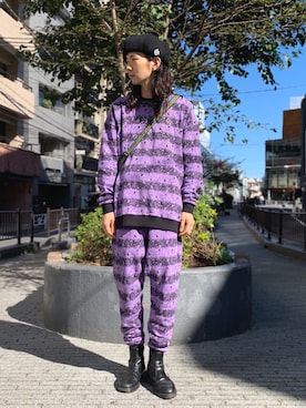 「ALDIES（アールディーズ）のアイテム（ハンチング/ベレー帽）」を使った、しょうたろうさん（メンズ・183cm）の秋コーディネート