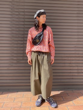 「ALDIES（アールディーズ）のアイテム（ハンチング/ベレー帽）」を使った、しょうたろうさん（メンズ・183cm）の秋コーディネート