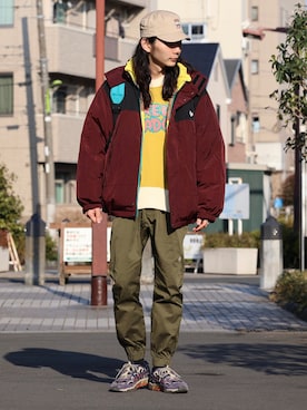 「ALDIES（アールディーズ）のアイテム（ジャケット/アウター）」を使った、しょうたろうさん（メンズ・183cm）の冬コーディネート