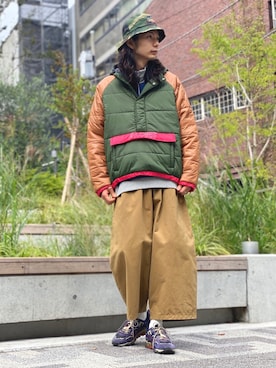 「ALDIES（アールディーズ）のアイテム（その他アウター）」を使った、しょうたろうさん（メンズ・183cm）の秋コーディネート