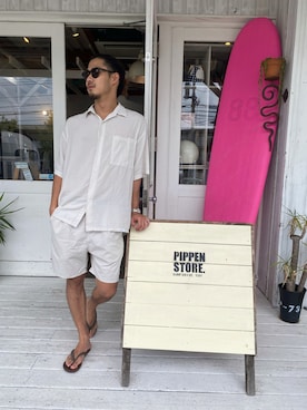 「havaianas（ハワイアナス）のアイテム（サンダル）」を使った、kaitoapさん（メンズ・180cm）の夏コーディネート
