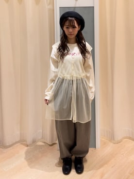 つじあやのさんのコーディネート