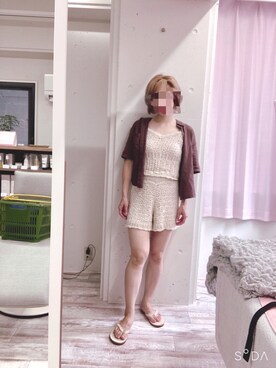 「R.H. Vintage（ロンハーマンヴィンテージ）のアイテム」を使った、mirumenamiさん（レディース・153cm）の夏コーディネート