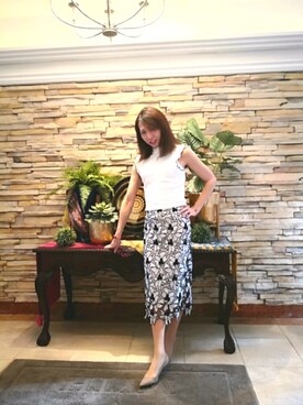 青山琴音さん（レディース・170cm・50代）の夏コーディネート