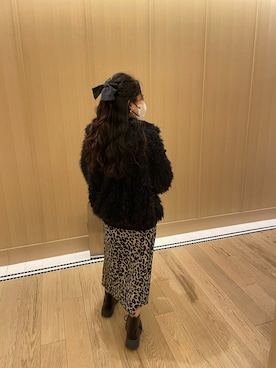 「Honeys（ハニーズ）のアイテム（ハンドバッグ）」を使った、れ ぇさん（レディース・154cm）の冬コーディネート