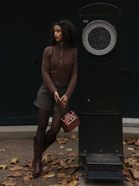 「WINTER STYLE」｜Miha Miさん（レディース・170cm）の冬コーディネート
