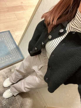 「Zipper（ジッパー）のアイテム」を使った、narigalさん（レディース・147cm）の冬コーディネート