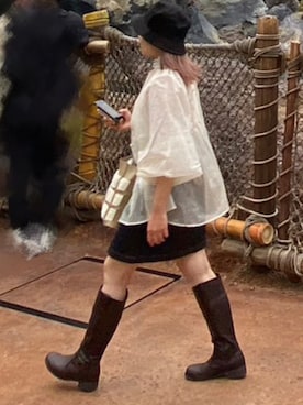 「Zipper（ジッパー）のアイテム」を使った、narigalさん（レディース・147cm）の秋コーディネート