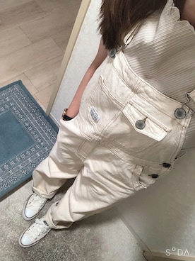 「Avail（アベイル）のアイテム（オールインワン・サロペット）」を使った、narigalさん（レディース・147cm）の夏コーディネート