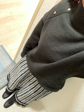 「SOFFITTO（ソフィット）のアイテム（その他アウター）」を使った、narigalさん（レディース・147cm）の冬コーディネート