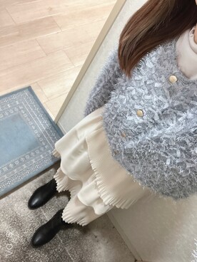 「Cheek（チーク）のアイテム（スカート）」を使った、narigalさん（レディース・147cm）の春コーディネート
