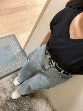 「Zipper（ジッパー）のアイテム」を使った、narigalさん（レディース・147cm）の秋コーディネート