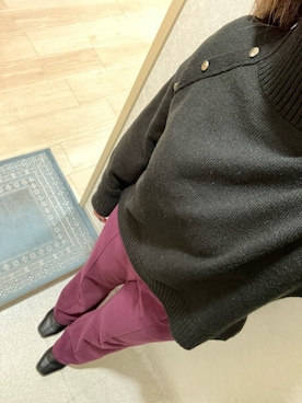「SOFFITTO（ソフィット）のアイテム（その他アウター）」を使った、narigalさん（レディース・147cm）の冬コーディネート