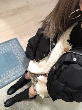 「NICE CLAUP（ナイスクラップ）のアイテム（パンツ）」を使った、narigalさん（レディース・147cm）の冬コーディネート