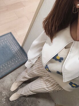 「SAVOY（サボイ）のアイテム」を使った、narigalさん（レディース・147cm）の春コーディネート