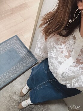 「PAPAVER（パパヴェル）のアイテム」を使った、narigalさん（レディース・147cm）の春コーディネート