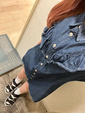 「one way（ワンウェイ）のアイテム（ワンピース/ドレス）」を使った、narigalさん（レディース・147cm）の夏コーディネート