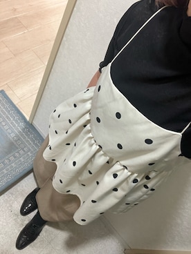 「アイテム（キャミソール）」を使った、narigalさん（レディース・147cm）の秋コーディネート