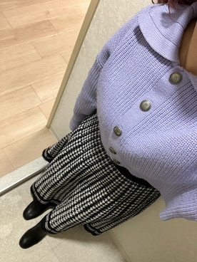 「SOFFITTO（ソフィット）のアイテム（その他アウター）」を使った、narigalさん（レディース・147cm）の冬コーディネート