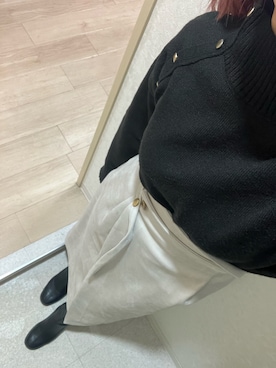 「SOFFITTO（ソフィット）のアイテム（その他アウター）」を使った、narigalさん（レディース・147cm）の冬コーディネート