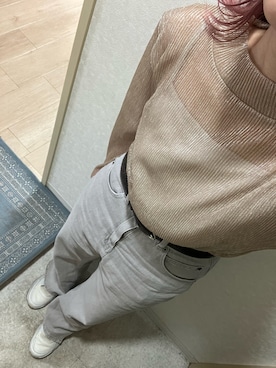 「Zipper（ジッパー）のアイテム」を使った、narigalさん（レディース・147cm）の春コーディネート