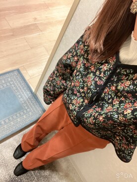 「RETRO GIRL（レトロガール）のアイテム（その他アウター）」を使った、narigalさん（レディース・147cm）の冬コーディネート
