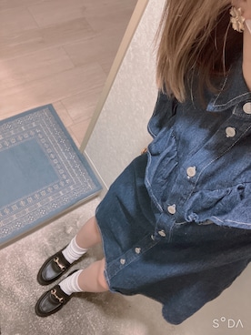 「one way（ワンウェイ）のアイテム（ワンピース/ドレス）」を使った、narigalさん（レディース・147cm）の夏コーディネート