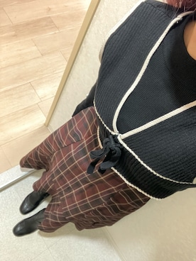 「SOFFITTO（ソフィット）のアイテム（その他アウター）」を使った、narigalさん（レディース・147cm）の冬コーディネート