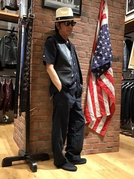 総料理長（schottのイケオジ）さん（メンズ・170cm）の夏コーディネート