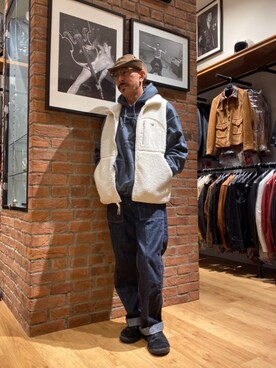 「NIKE（ナイキ）のアイテム（スリッポン）」を使った、総料理長（schottのイケオジ）さん（メンズ・170cm）の秋コーディネート