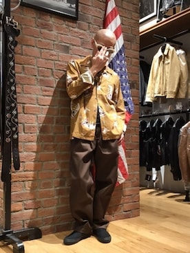 「schott(ショット)のアイテム(ブレスレット)」を使った、総料理長(schottのイケオジ)さん(メンズ・170cm)の夏コーディネート