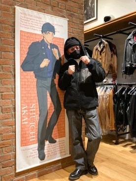 総料理長(schottのイケオジ)さん(メンズ・170cm)の冬コーディネート