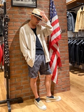総料理長（schottのイケオジ）さん（メンズ・170cm）の夏コーディネート