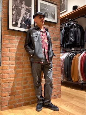 総料理長(schottのイケオジ)さん(メンズ・170cm)の春コーディネート