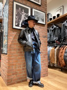 schott（ショット）の「Schott/ショット/NEP DENIM WORK JUMP SUIT