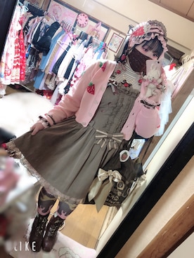「イチゴチョコ」｜しろうさぎさん（レディース・155cm）の秋コーディネート