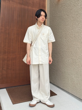「FRED PERRY（フレッドペリー）のアイテム」を使った、Ryoさん（メンズ・167cm）の夏コーディネート