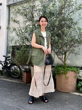徳寄文香さん(レディース・162cm)の春コーディネート
