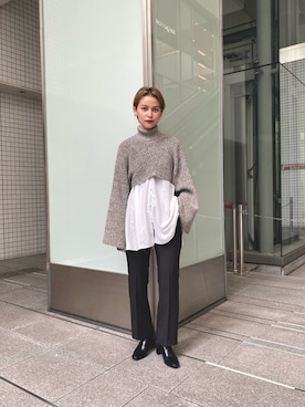 徳寄文香さん（レディース・162cm）の秋コーディネート