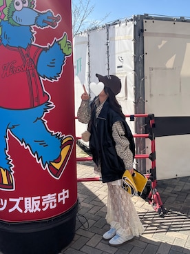 「CIAOPANIC TYPY（チャオパニックティピー）のアイテム（ジャケット/アウター）」を使った、aonaさん（レディース・156cm）の春コーディネート