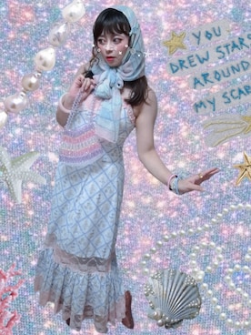 「VINTAGE（ヴィンテージ）のアイテム（サンダル）」を使った、mocoさん（レディース・152cm）の夏コーディネート