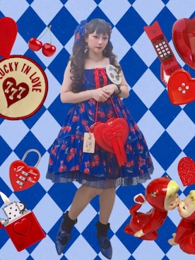 「アイテム（バッジ）」を使った、mocoさん（レディース・152cm）の夏コーディネート