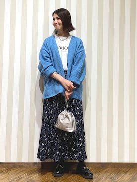 「SHOO・LA・RUE（シューラルー）のアイテム（Tシャツ/カットソー）」を使った、SAOさん（レディース・163cm）の秋コーディネート