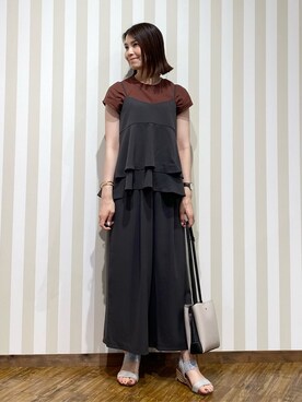 「DRESKIP（ドレスキップ）のアイテム」を使った、SAOさん（レディース・163cm）の夏コーディネート