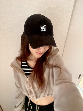 「アイテム（キャップ）」を使った、mittmitaさん（レディース・165cm・30代）の秋コーディネート